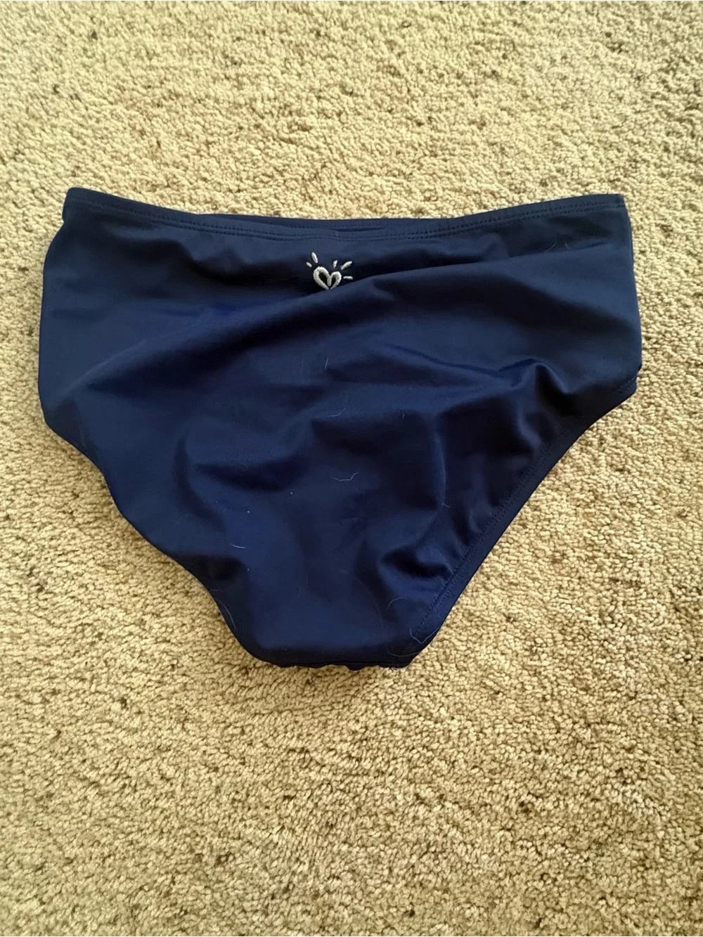 Justice Navy Blue Girls Swim Bikini Bottoms
